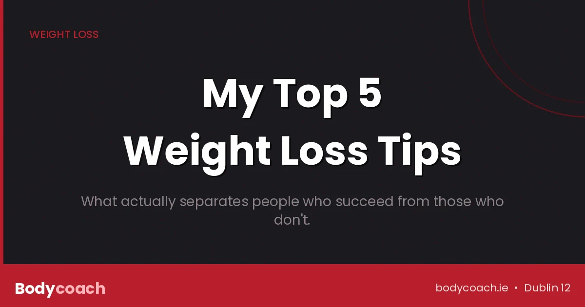 Top 5 personal trainer weight loss tips
